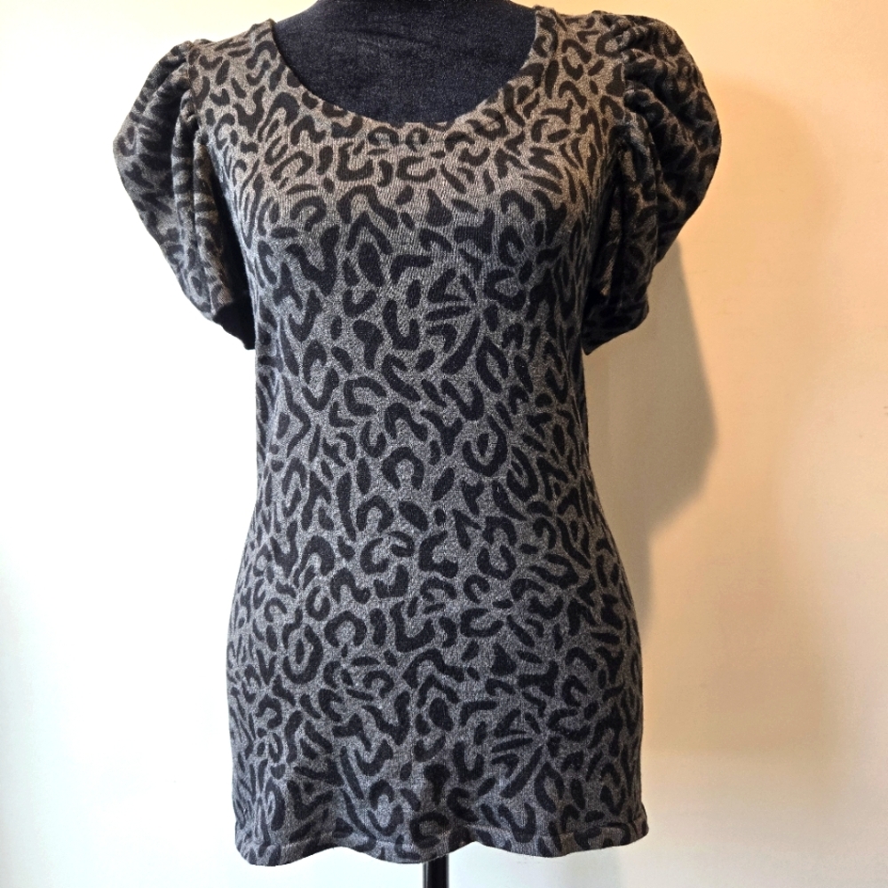Style & Co Women's Animal Cheetah Print Shirt Size Small